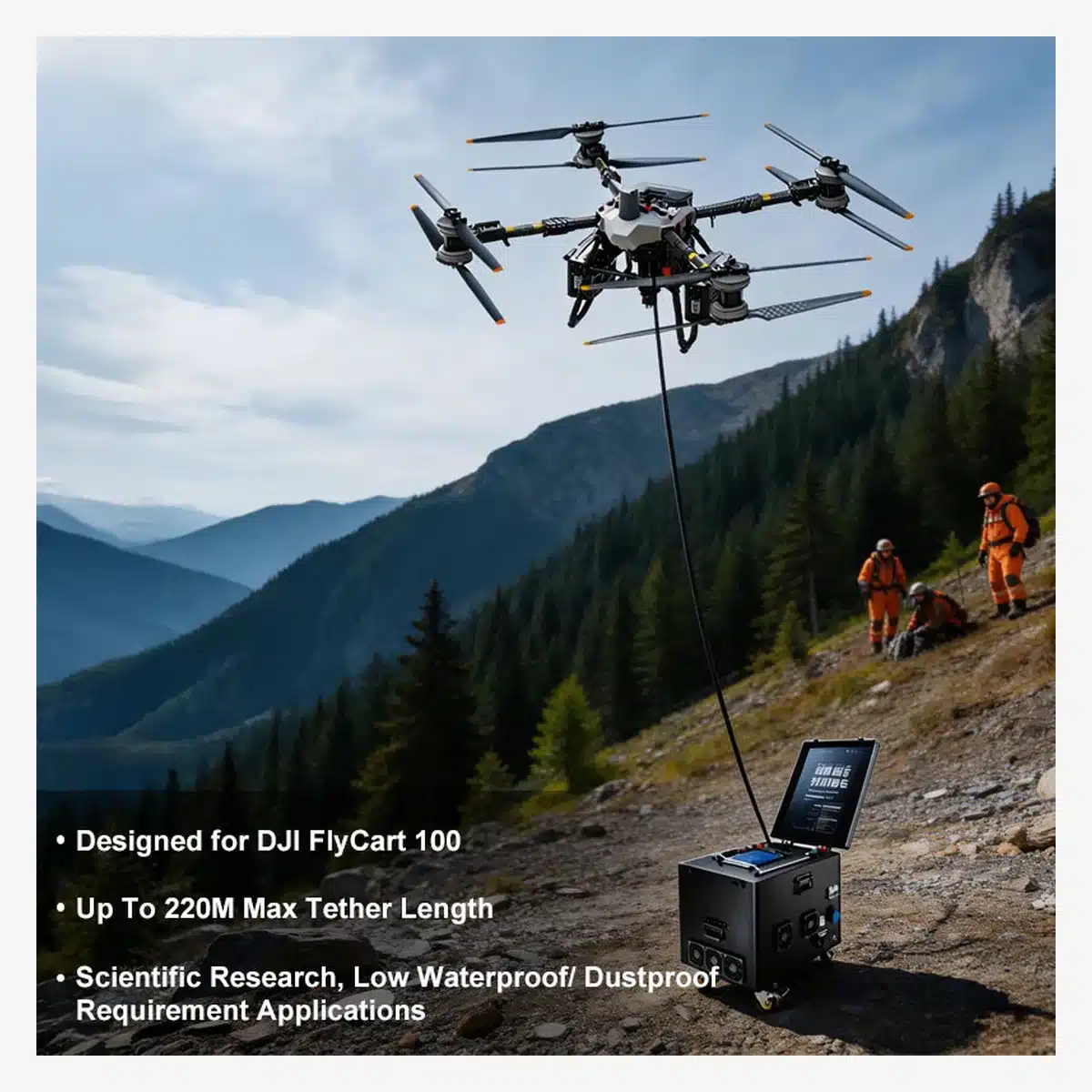 Tethered DJI FlyCart 100 – 220 m – immagine 2 Tethered DJI FlyCart 100 - 220 m - immagine 2